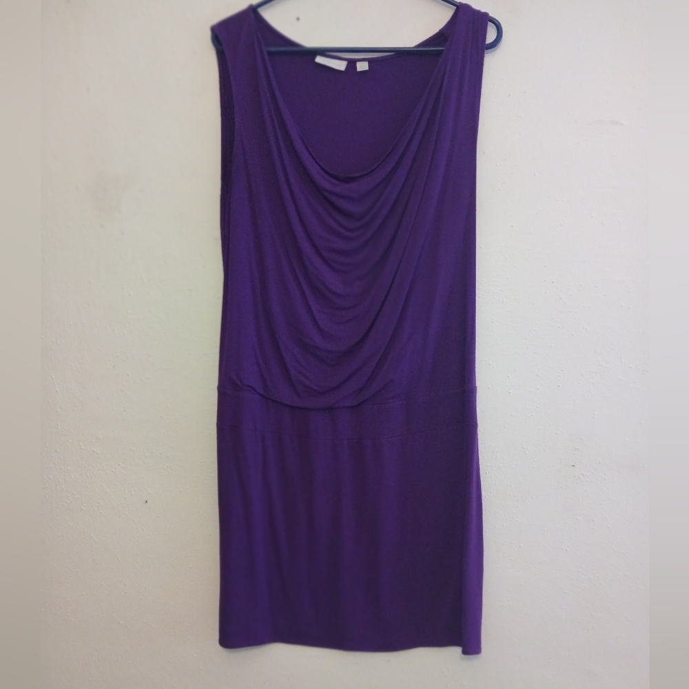 New York & Company Purple Midi Dress